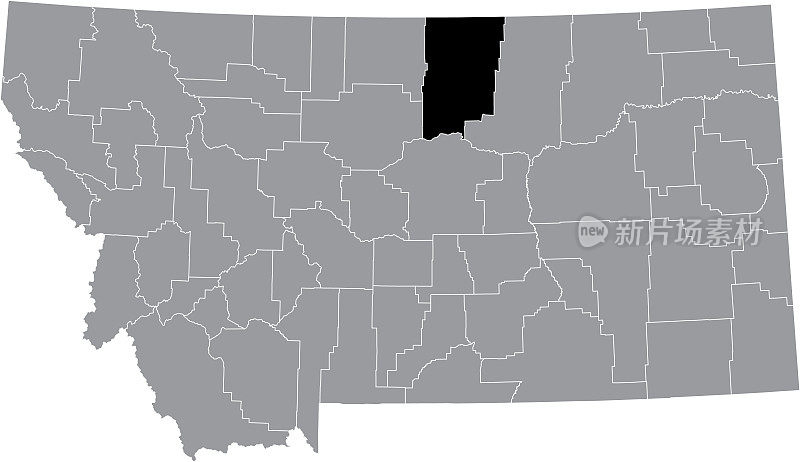 美国蒙大拿州布莱恩县的位置地图