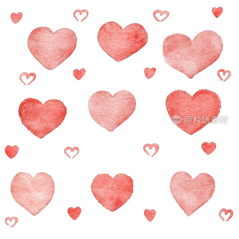 浪漫的情人节礼物卡片粉红色的红心