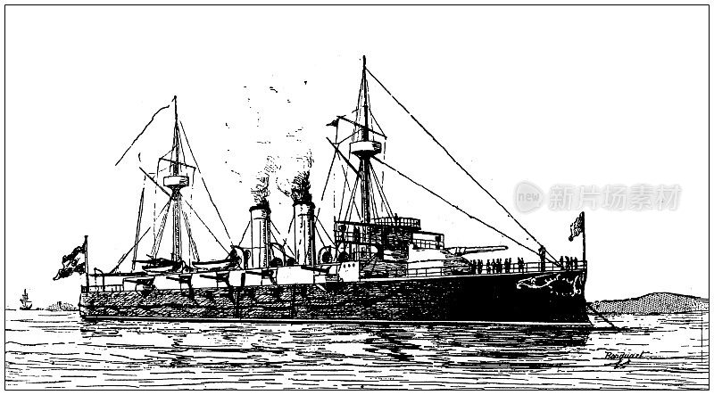 古董图片:西班牙海军舰艇“玛丽亚・特蕾莎公主号”
