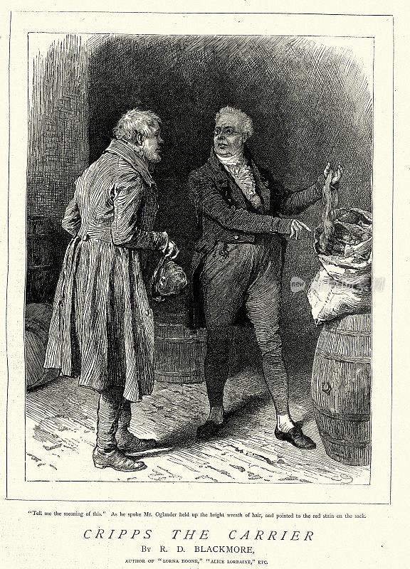 19世纪维多利亚时代，19世纪70年代，R・D・布莱克莫尔创作的故事《搬运工克里普斯》中的场景