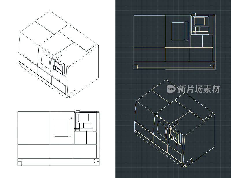 数控车削铣床图纸