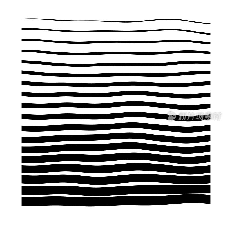 凹凸不平的黑白波纹纹。