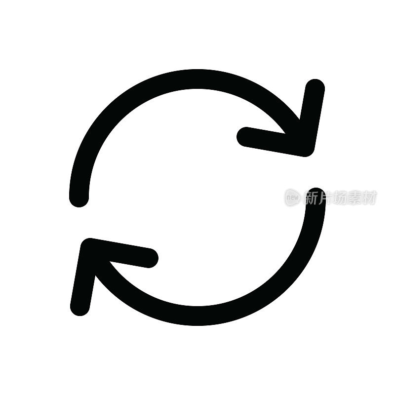 媒体细线图标-可编辑描边