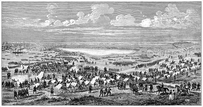 法国和英国军队在克里米亚登陆，14。1854年9月