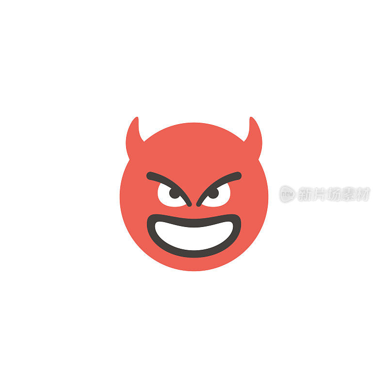 Emoticon大脸平面设计风格