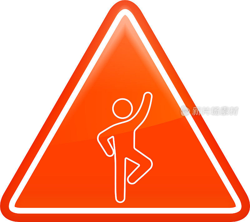 一个男人伸展的图标