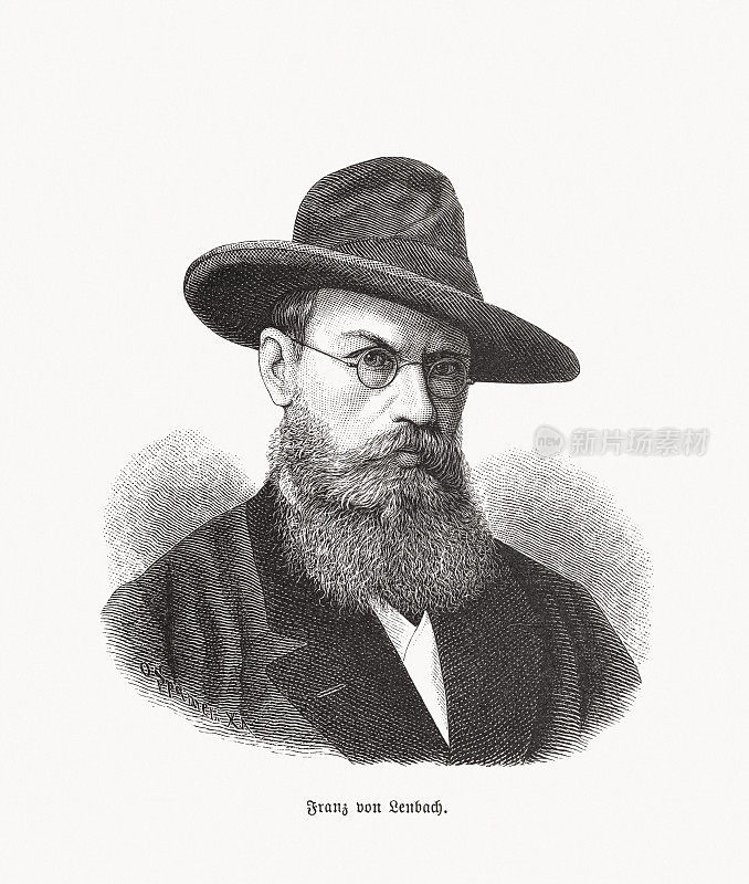 弗朗茨・冯・伦巴赫(1836-1904)，伍德・英格拉温，1893年出版
