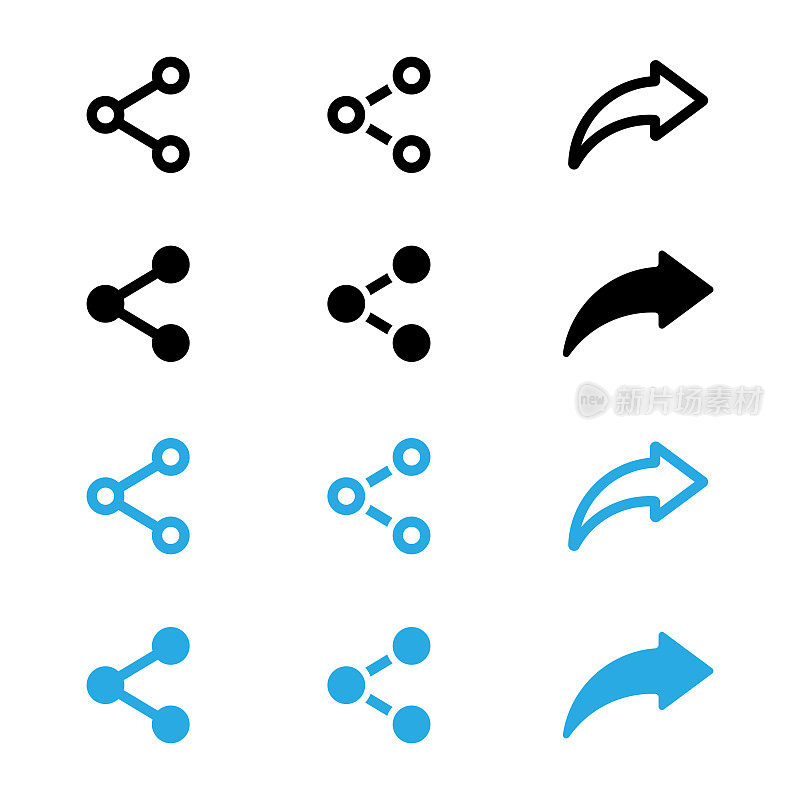 共享图标集矢量设计。