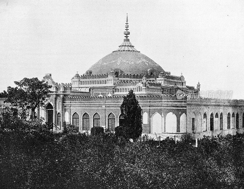 1895年印度的人物和地标:乌德第一任国王的陵墓沙努朱夫