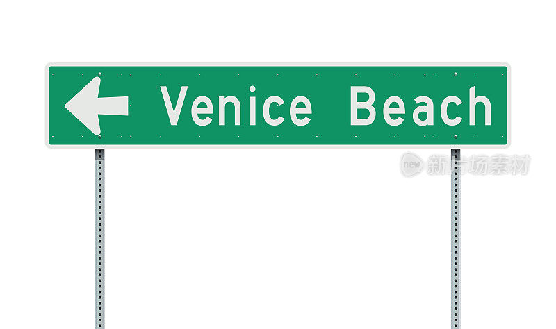 威尼斯海滩方向路标