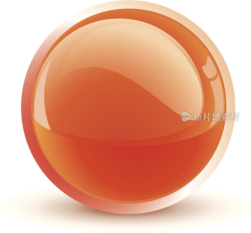 橙色的球