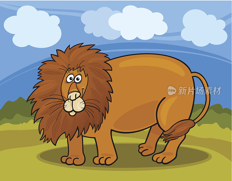野狮漫画插图