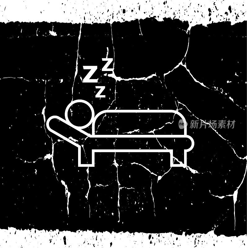 男人睡觉的图标