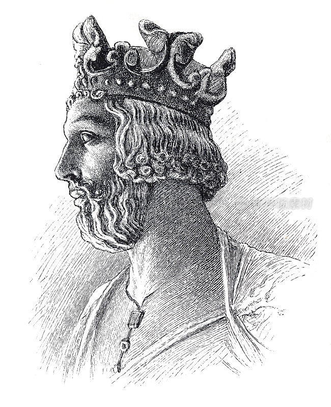 罗马皇帝亨利二世的画像