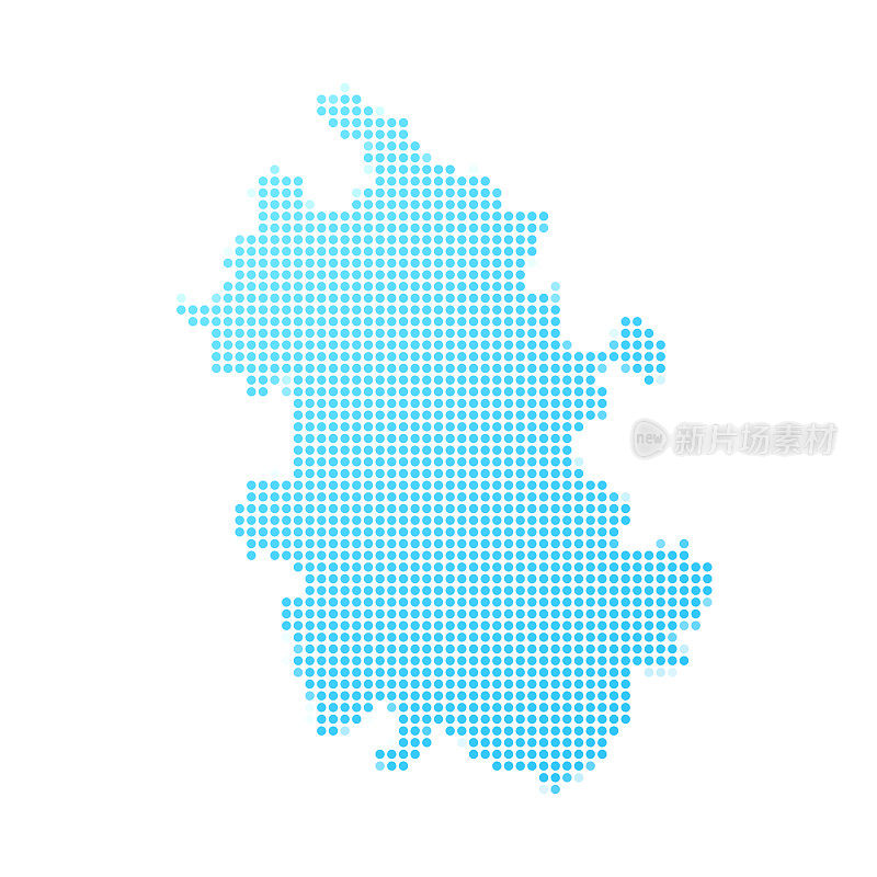 安徽地图白底蓝点