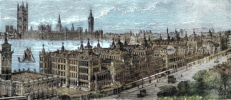 圣托马斯医院和19世纪的伦敦议会大厦