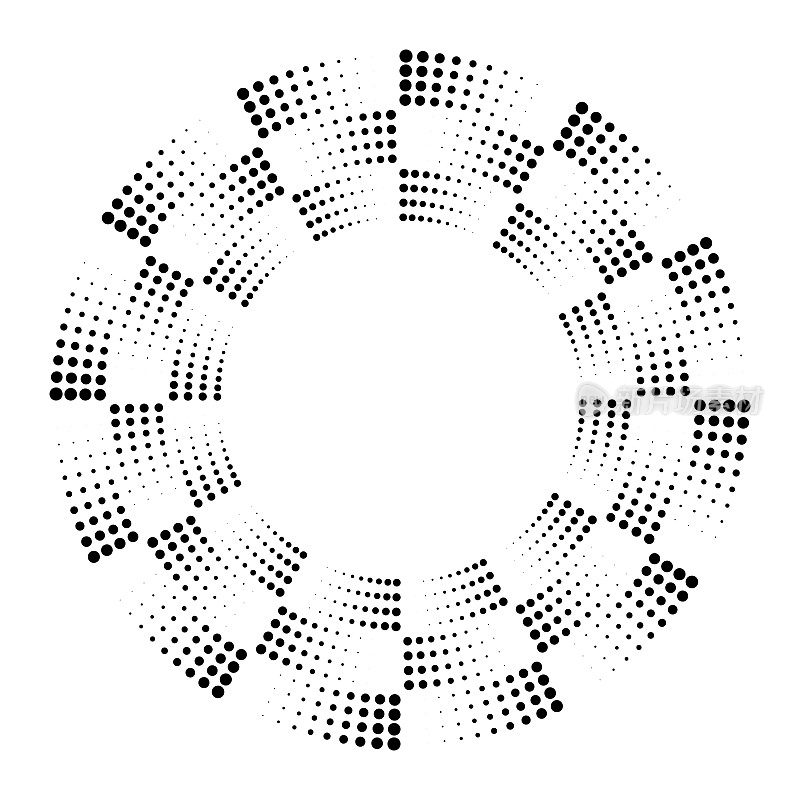 检查切片轨道由双色圆点组成的切片
