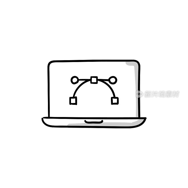 图形设计素描涂鸦矢量图标与可编辑的笔触。Icon适用于网页设计、移动应用、UI、UX和GUI设计。