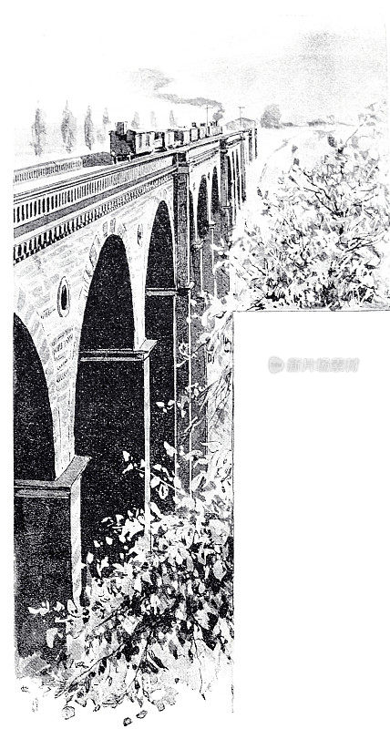 G?rlitz，德国，铁路高架桥