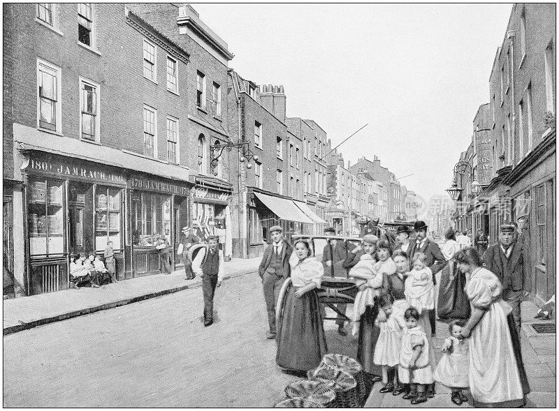伦敦的古老照片:圣乔治街