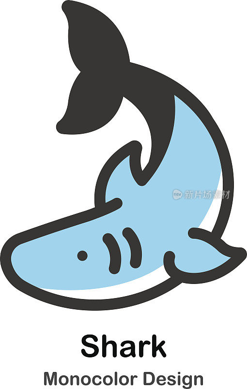 鲨鱼Mono-color插图