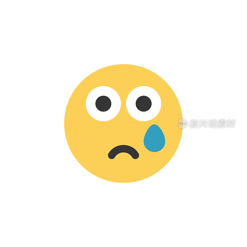 Emoticon裁剪设计平面颜色可爱的面部表情