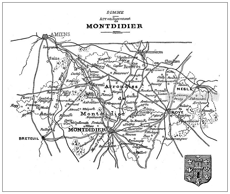 蒙迪迪埃的古董地图