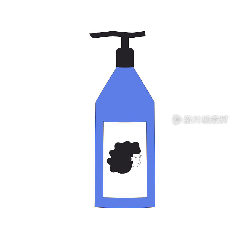 洗发膏，免洗或护发素适合卷发。