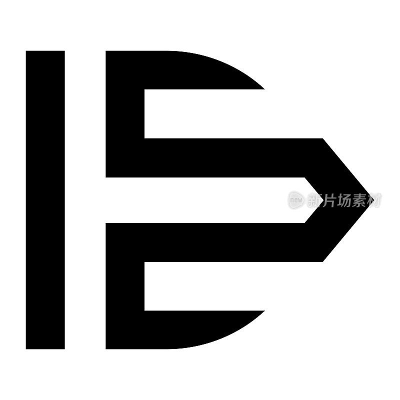 专业创新首字母ED标识和DE标识。字母ED或DE最小优雅的字母组合。优质商业艺术字母符号和标志