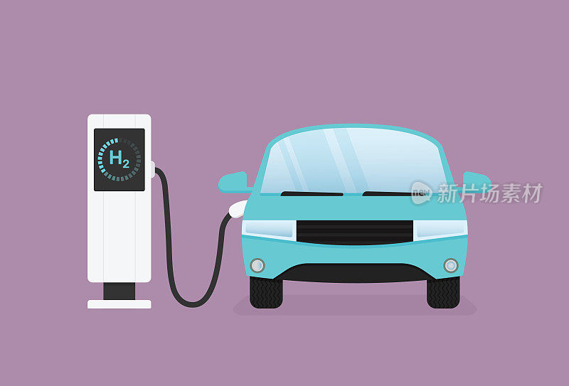 一辆汽车使用氢作为动力，即氢燃料电池电动汽车