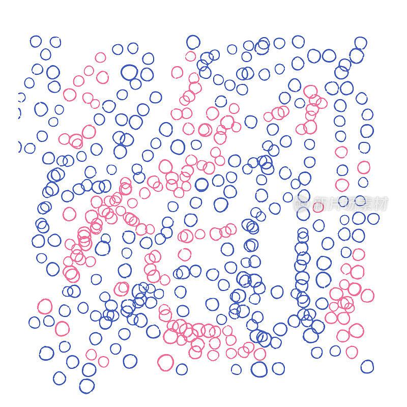 透明背景上的抽象设计元素