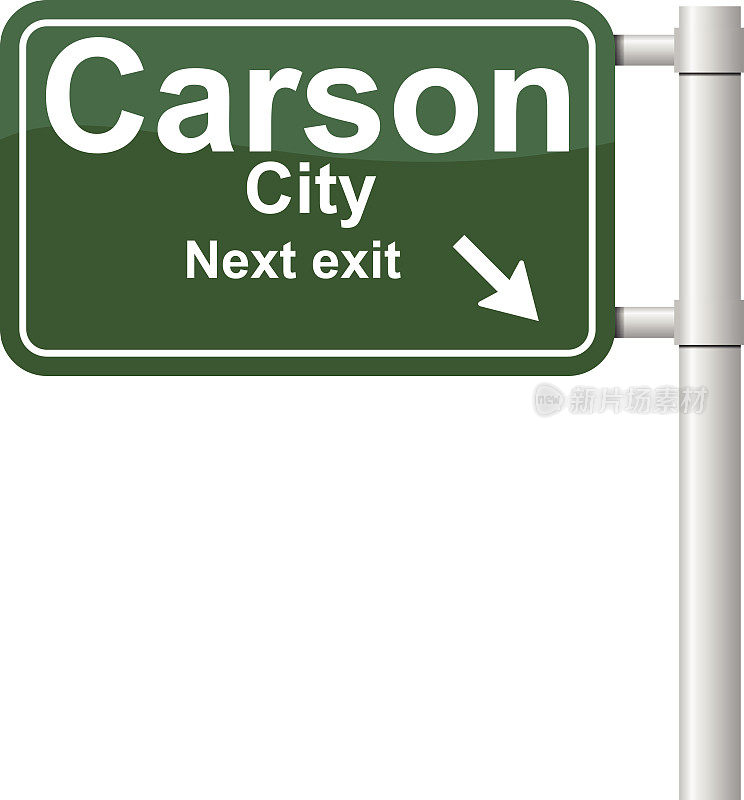 卡森市下一个出口信号向量