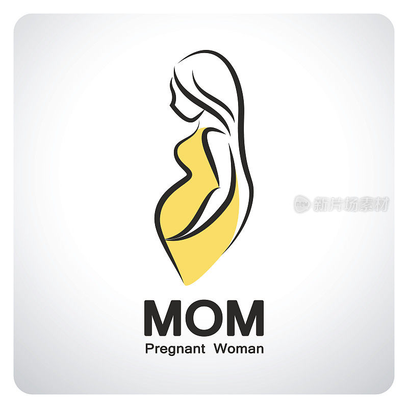 妈妈怀孕的象征