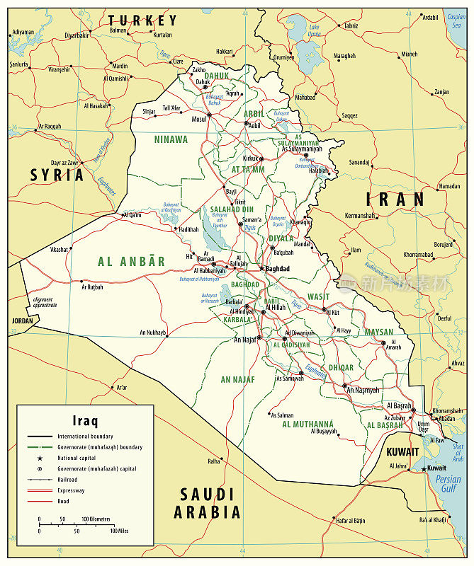 伊拉克的地图