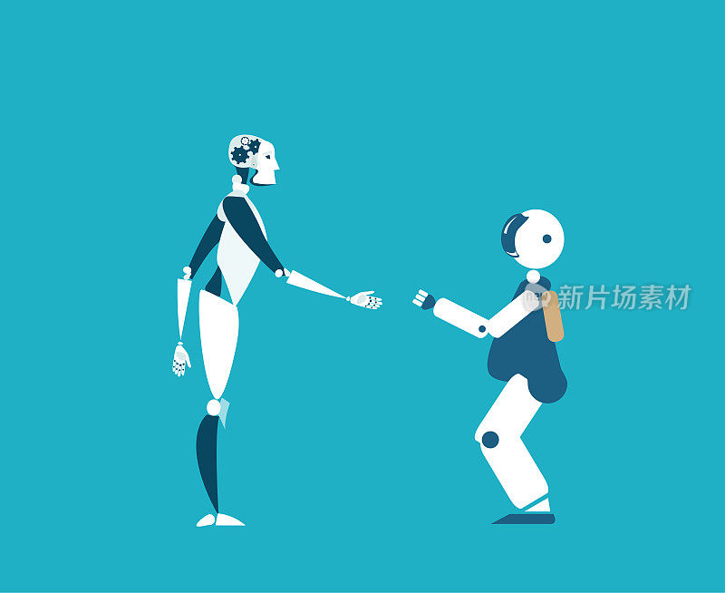 机器人是未来的现实，保姆，助手和老师。RPA，机器人过程自动化的概念。