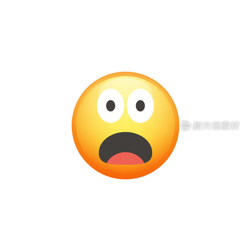 Emoticon裁剪设计元素可爱和色彩渐变