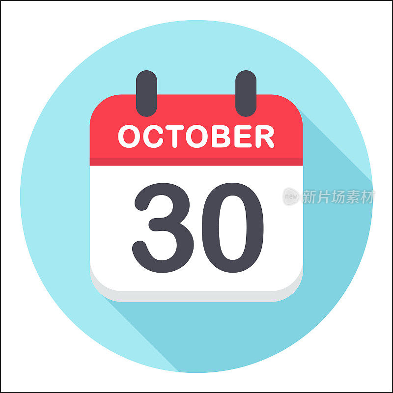 10月30日-日历图标-轮