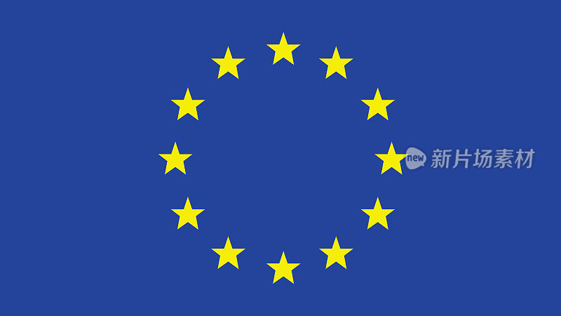 动画挥舞欧盟旗帜Eps文件-欧盟旗帜矢量文件