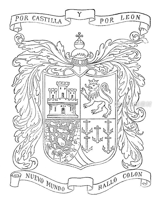 克里斯托弗・哥伦布木刻徽章