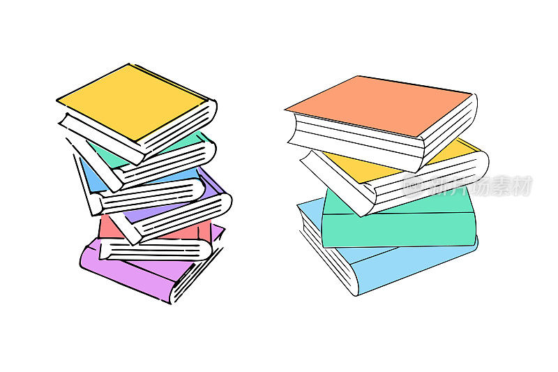 书、素描和涂鸦