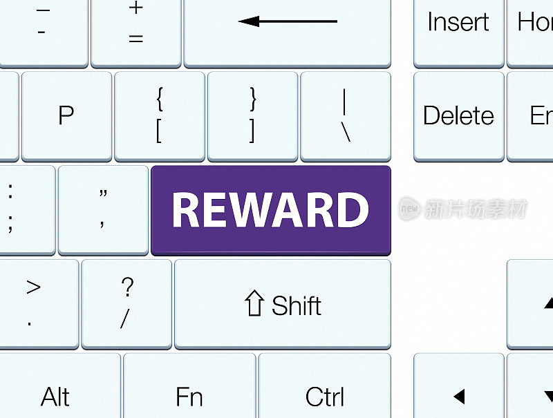 奖励紫色键盘按钮