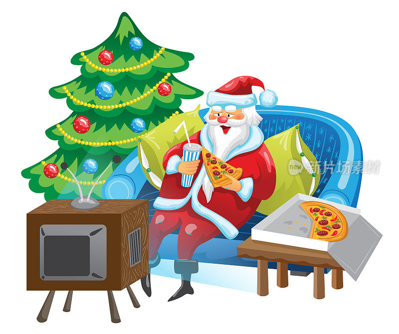 圣诞老人和电视