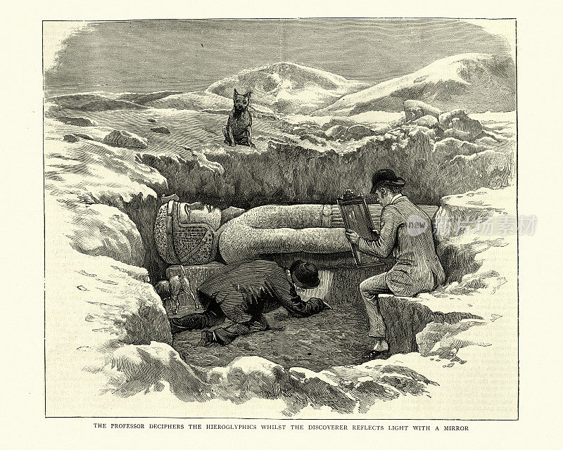 发现拉美西斯二世巨大雕像，埃及，1886