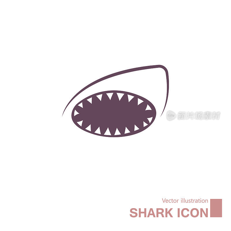矢量绘制鲨鱼。