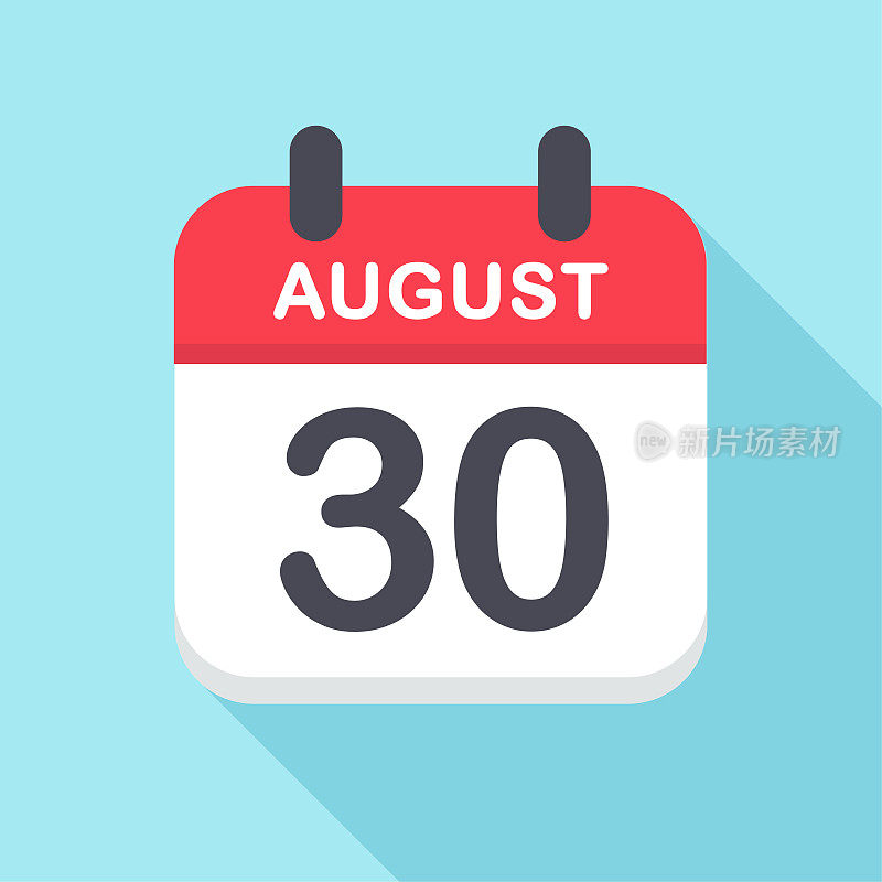 8月30日-日历图标-新年