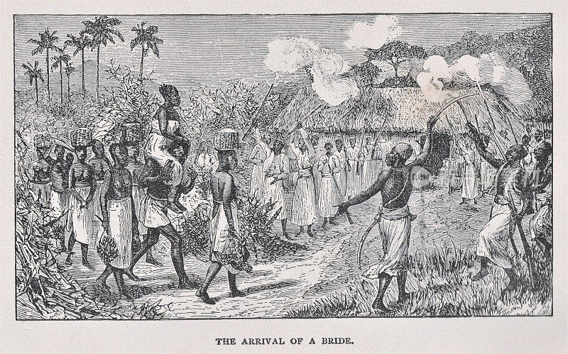 非洲新娘来到19世纪的非洲