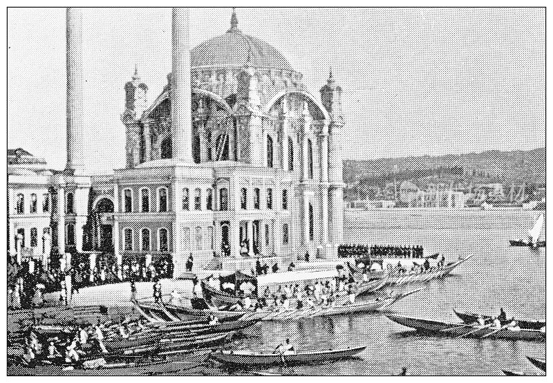 古玩旅行照片君士坦丁堡(伊斯坦布尔):苏丹去祈祷