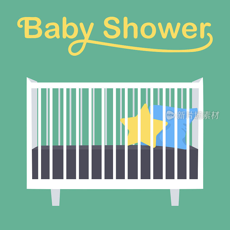 婴儿淋浴卡与婴儿床