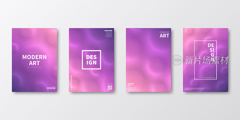 宣传册模板排版，紫色封面设计，企业年报，传单，杂志