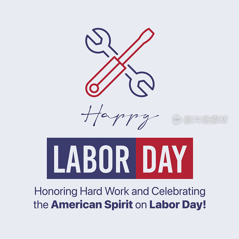 快乐劳动节后设计-美国劳动节，假期，工人，九月，工会